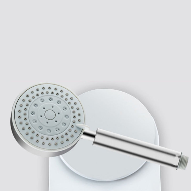 Stainless Steel Round Hand Shower Adjustable Spray Pattern Showerhead