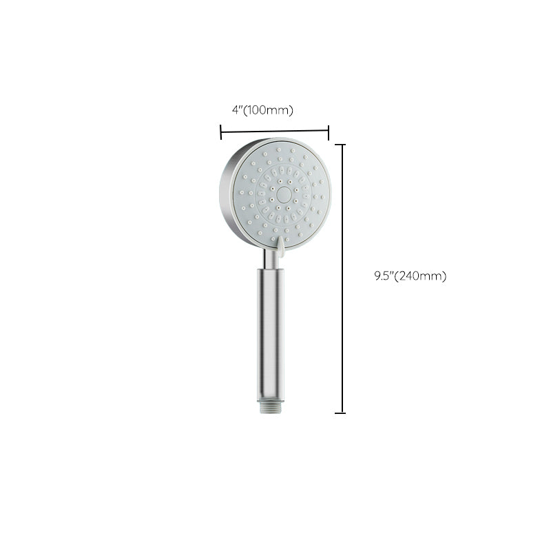 Stainless Steel Round Hand Shower Adjustable Spray Pattern Showerhead