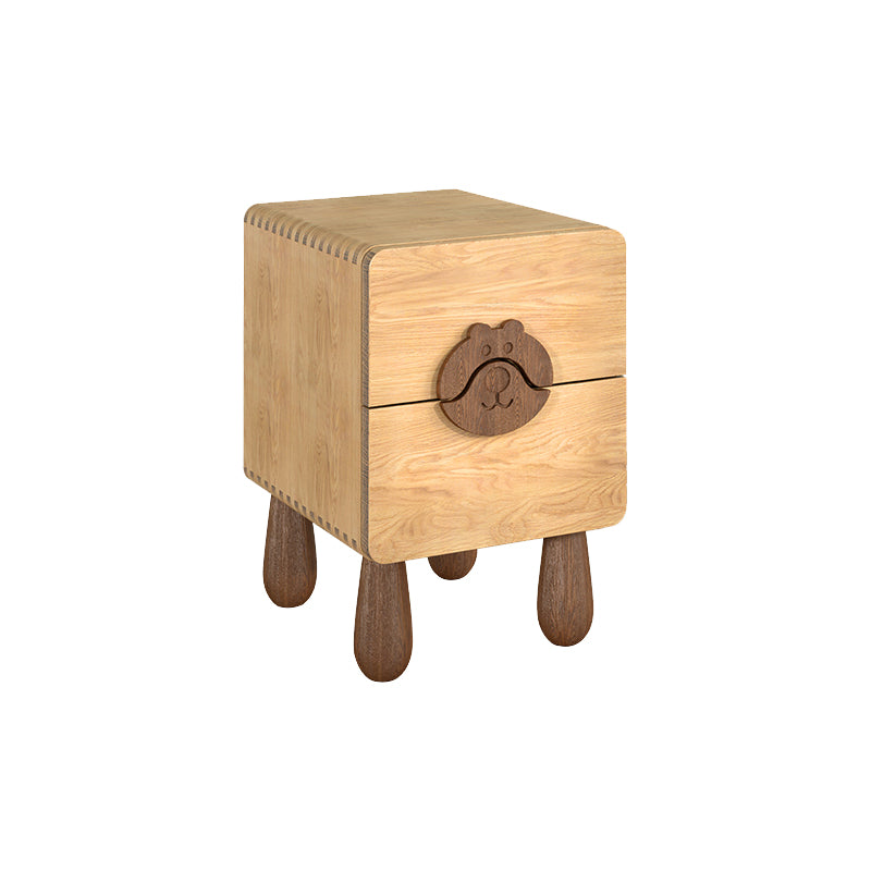 Animals Bedside Table for Nursery Solid Wood Bedside Table for Nursery