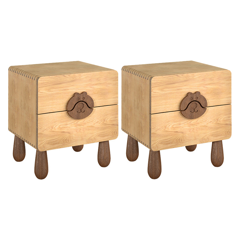 Animals Bedside Table for Nursery Solid Wood Bedside Table for Nursery