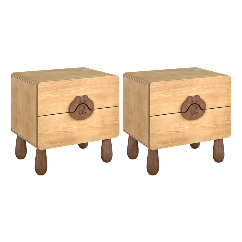 Animals Bedside Table for Nursery Solid Wood Bedside Table for Nursery