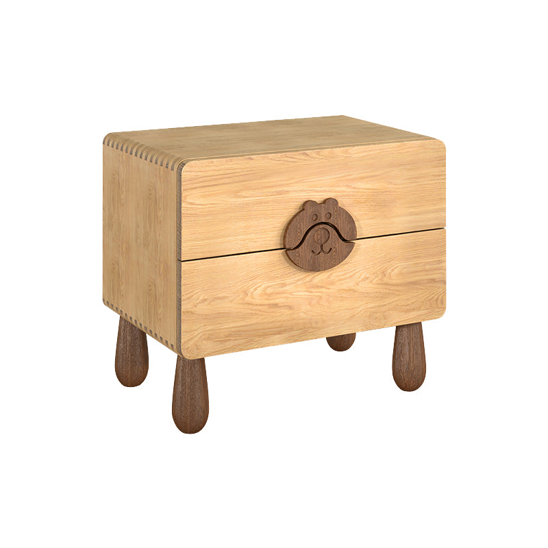 Animals Bedside Table for Nursery Solid Wood Bedside Table for Nursery