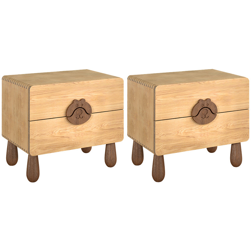 Animals Bedside Table for Nursery Solid Wood Bedside Table for Nursery