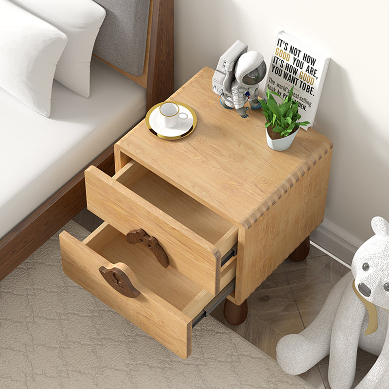 Animals Bedside Table for Nursery Solid Wood Bedside Table for Nursery