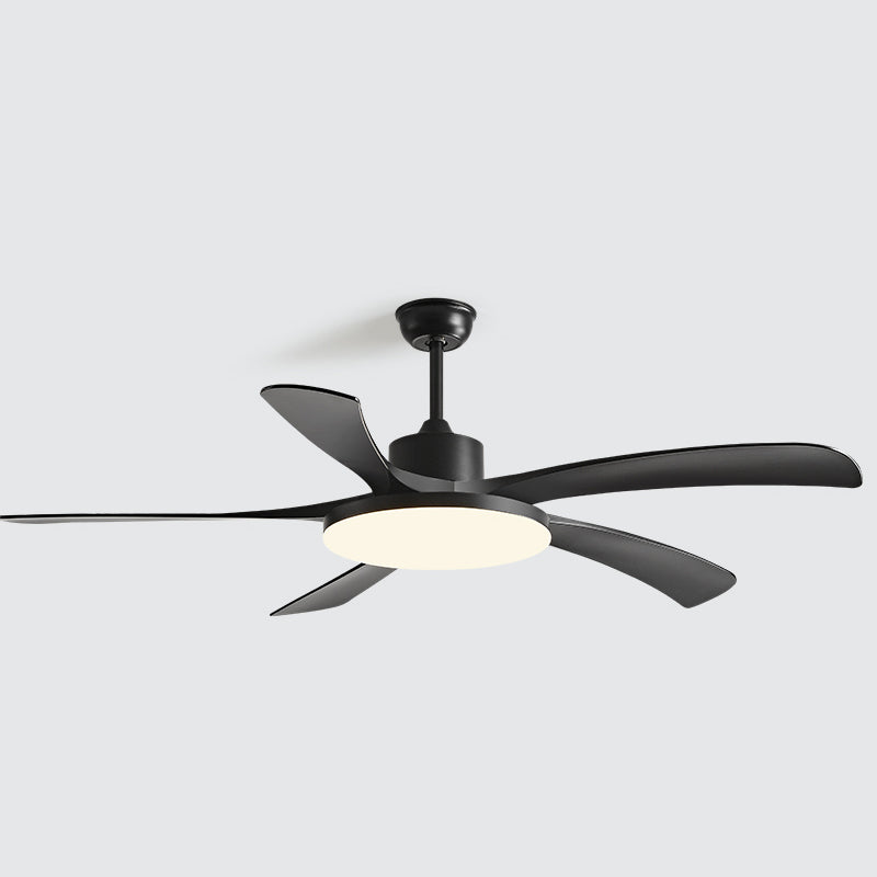 Simple Style LED Ceiling Fan 5-Blade Fan Lighting for Living Room