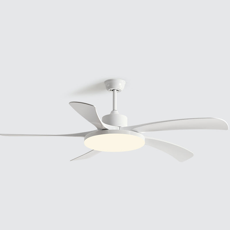 Simple Style LED Ceiling Fan 5-Blade Fan Lighting for Living Room