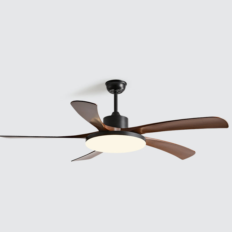 Simple Style LED Ceiling Fan 5-Blade Fan Lighting for Living Room