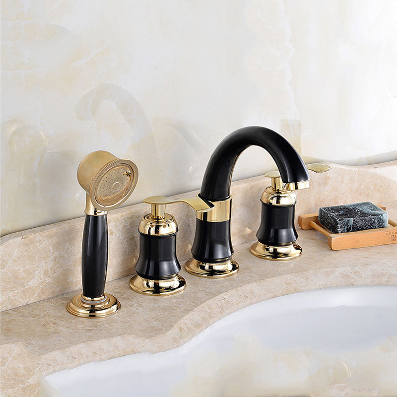 Tradition Bath Filler Trim Deck Mounted Swivel Spout Tub Filler Trim