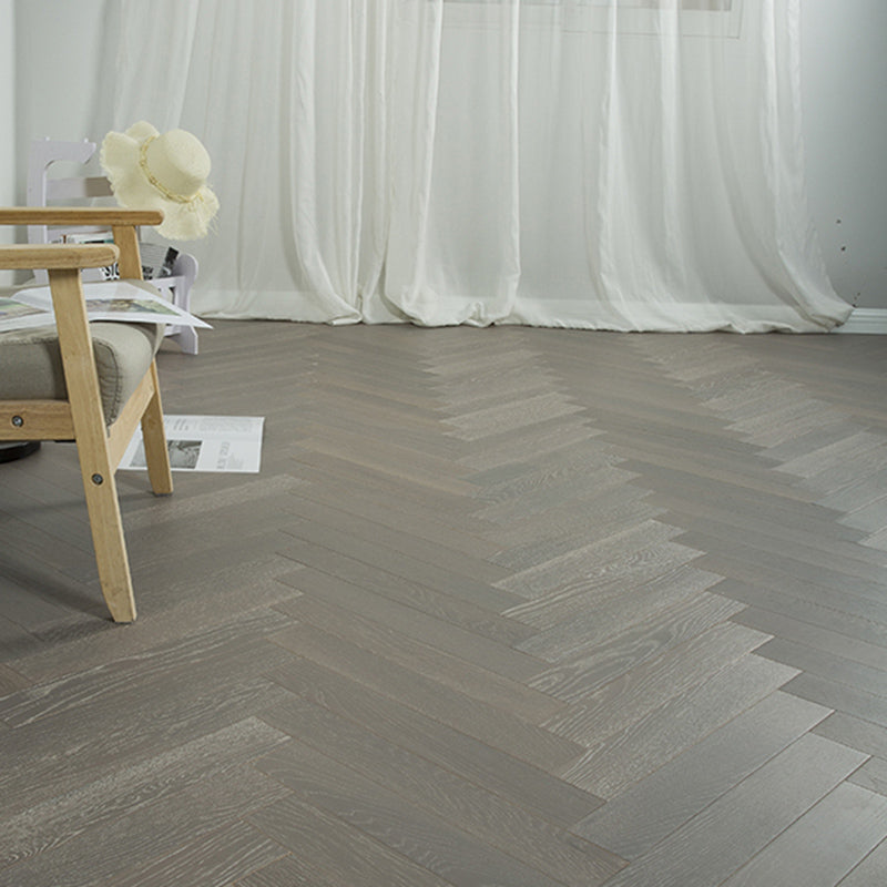 Traditional Wood Tile Wire Brushed Parquet Click-Locking Wood Floor Planks