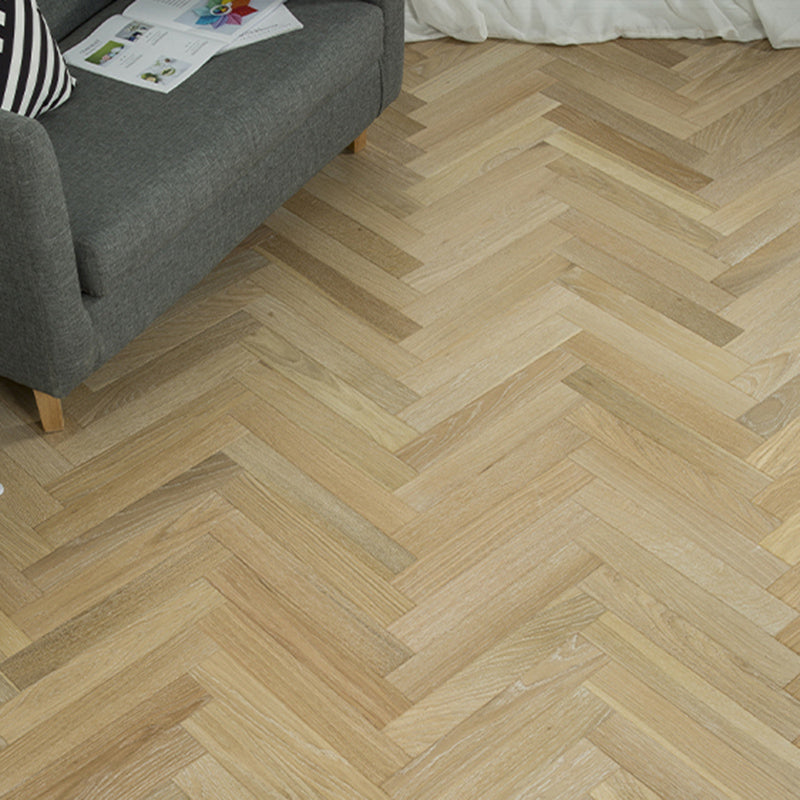 Traditional Wood Tile Wire Brushed Parquet Click-Locking Wood Floor Planks