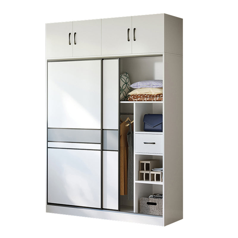 Artificial Wood Wardrobe Modern Wardrobe with Sliding Doors for Bedroom