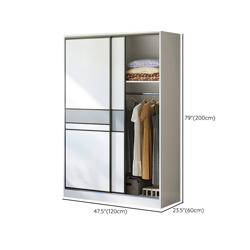 Artificial Wood Wardrobe Modern Wardrobe with Sliding Doors for Bedroom