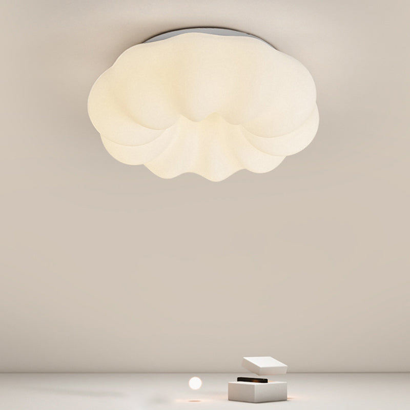 Modern White Ceiling Light LED Ceiling Mount Light with Acrylic Shade for Living Room