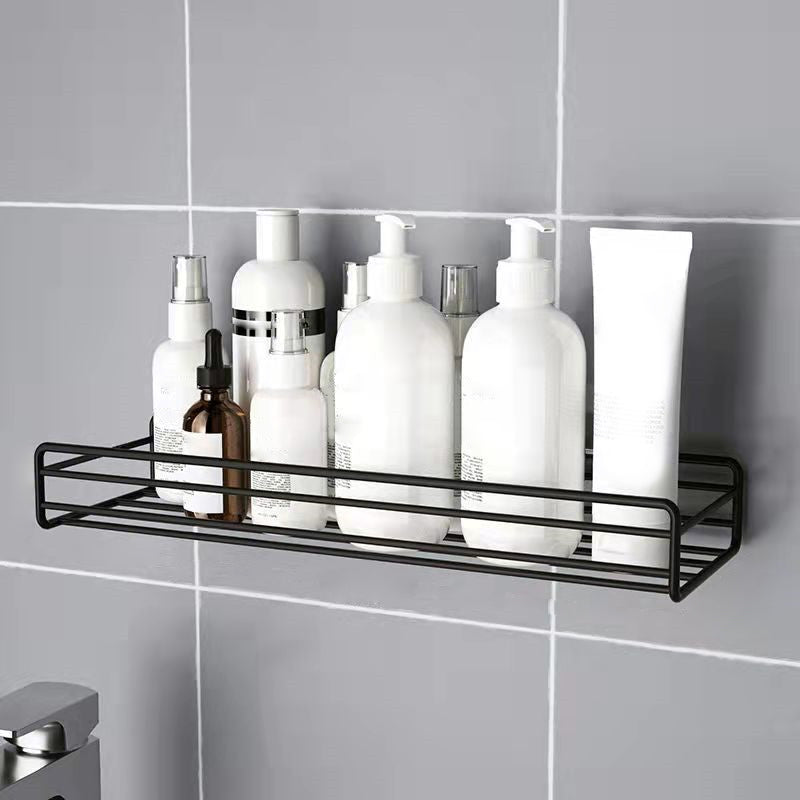 Modern Bath Hardware Set Adhesive Mount Bathroom Hardware Set with Bath Shelf