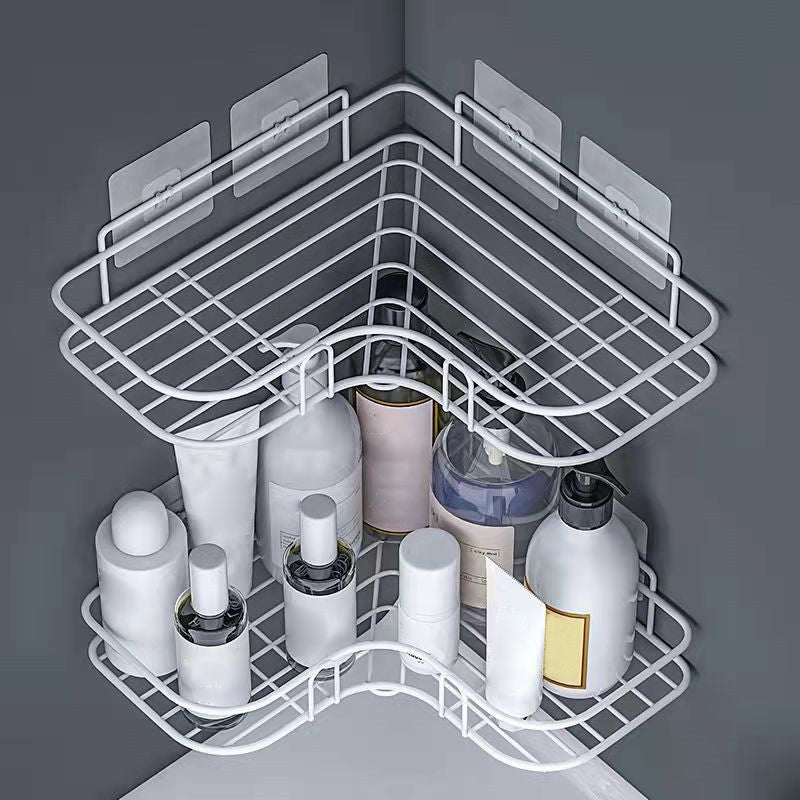 Modern Bath Hardware Set Adhesive Mount Bathroom Hardware Set with Bath Shelf