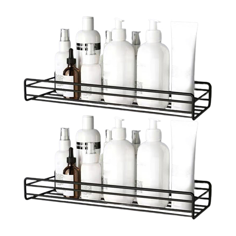 Modern Bath Hardware Set Adhesive Mount Bathroom Hardware Set with Bath Shelf