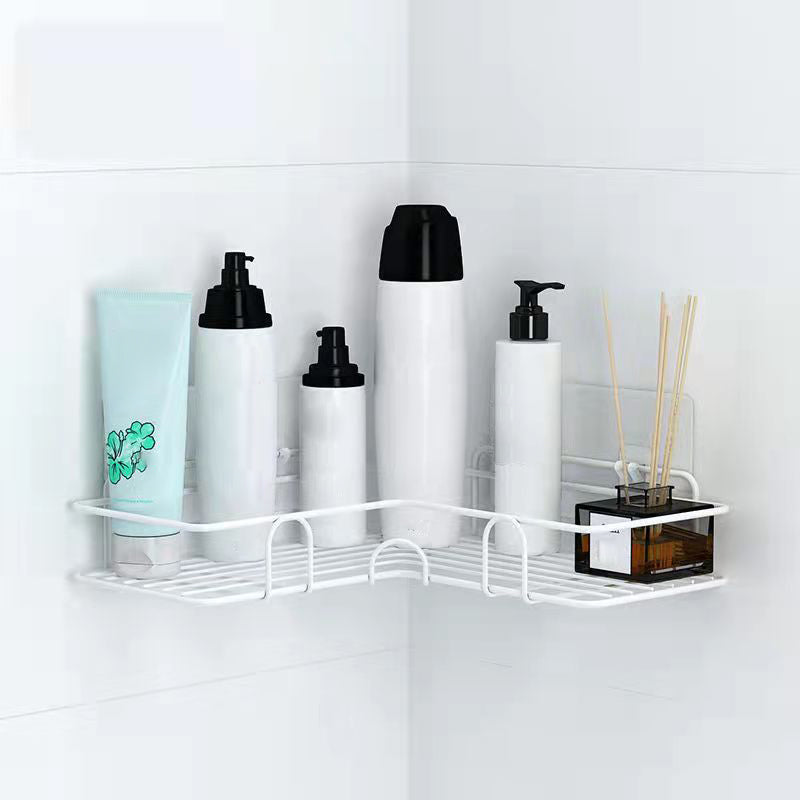 Modern Bath Hardware Set Adhesive Mount Bathroom Hardware Set with Bath Shelf