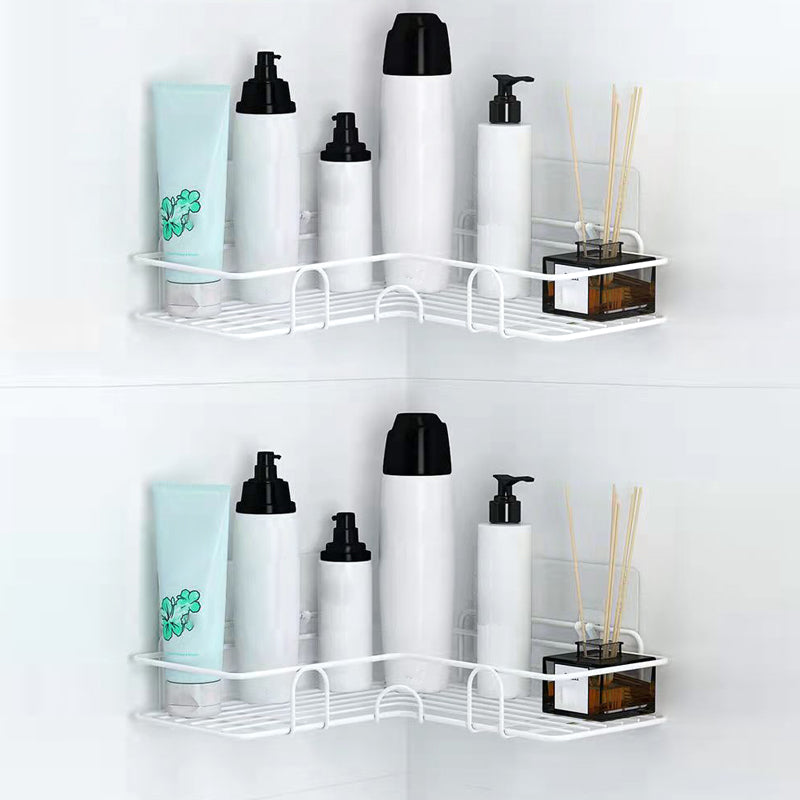 Modern Bath Hardware Set Adhesive Mount Bathroom Hardware Set with Bath Shelf