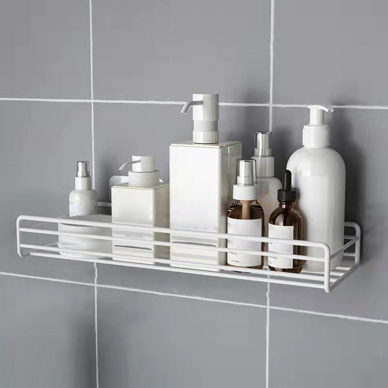 Modern Bath Hardware Set Adhesive Mount Bathroom Hardware Set with Bath Shelf