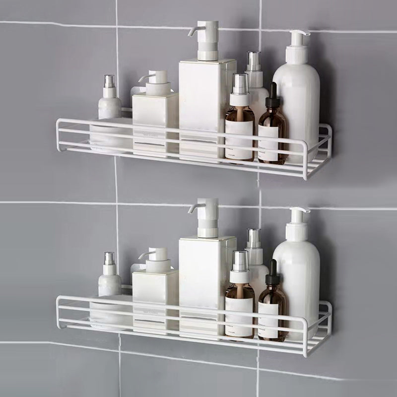 Modern Bath Hardware Set Adhesive Mount Bathroom Hardware Set with Bath Shelf