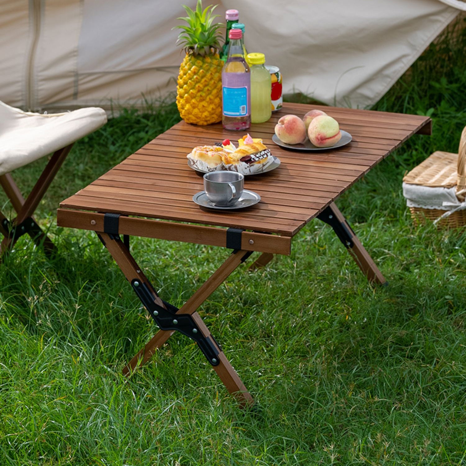 Modern Rectangle Folding Table Outdoor Removable Camping Table