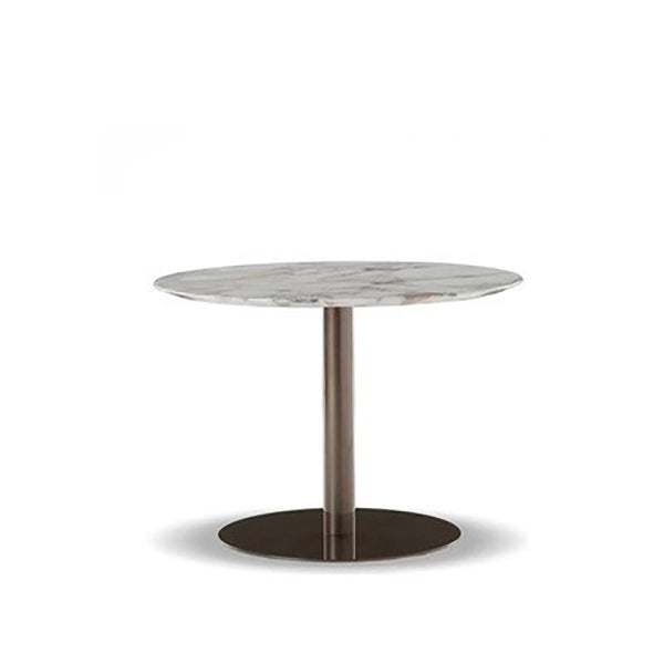 Modern Outdoor Dining Table UV Resistant Patio Table with Metal Base