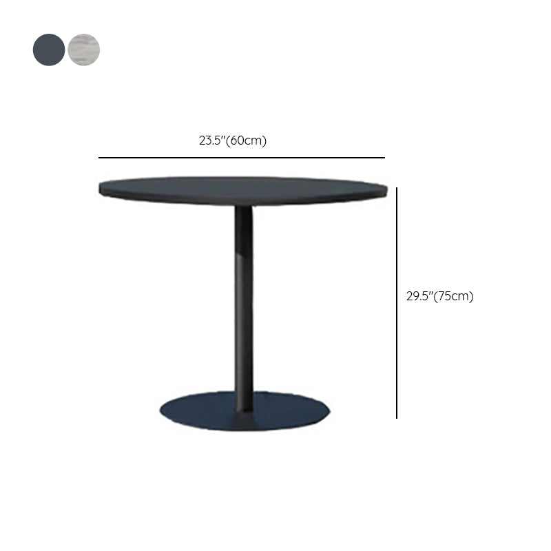 Modern Outdoor Dining Table UV Resistant Patio Table with Metal Base