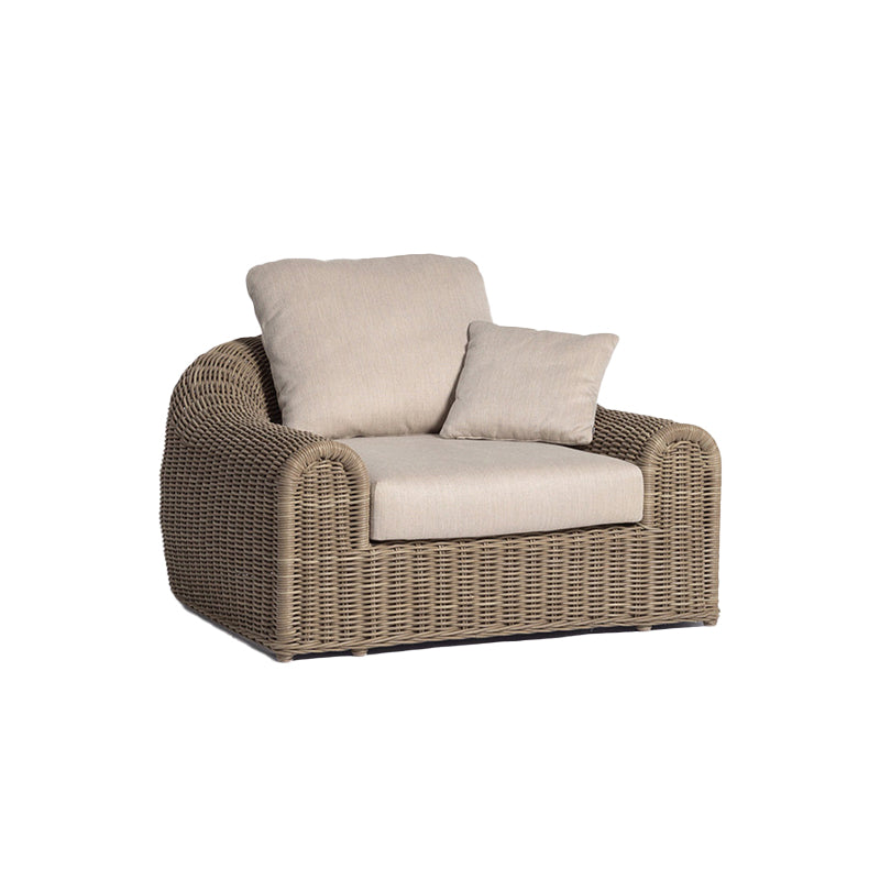 Rattan Outdoor Patio Sofa Water Resistant Patio Sofa with Cushions