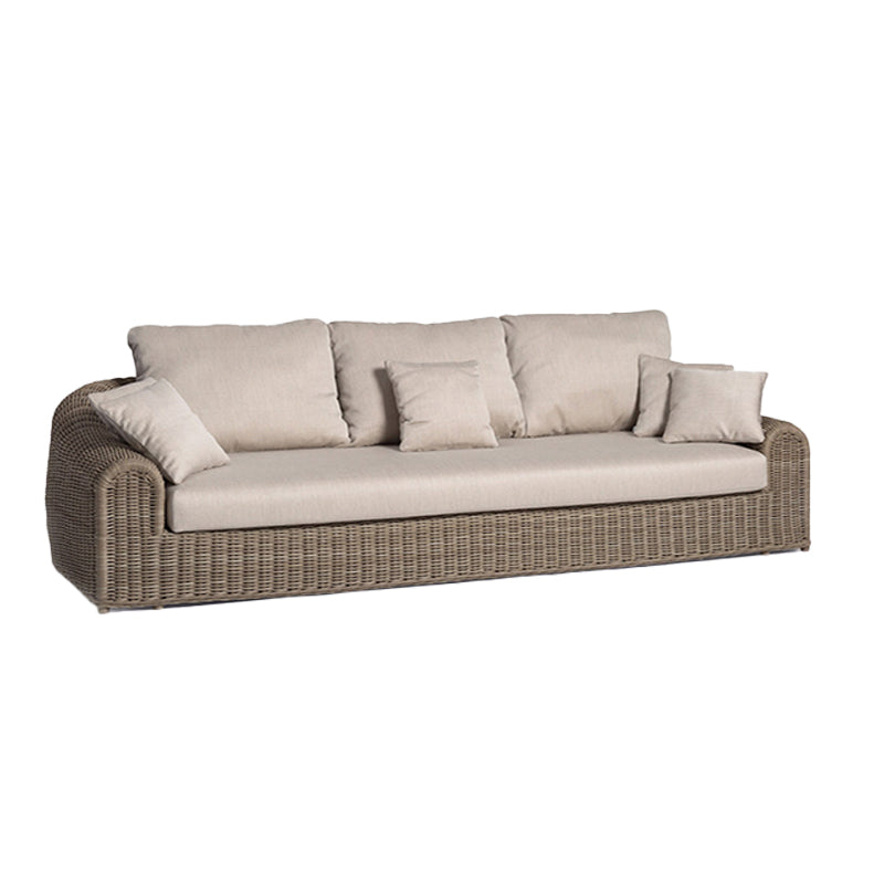 Rattan Outdoor Patio Sofa Water Resistant Patio Sofa with Cushions