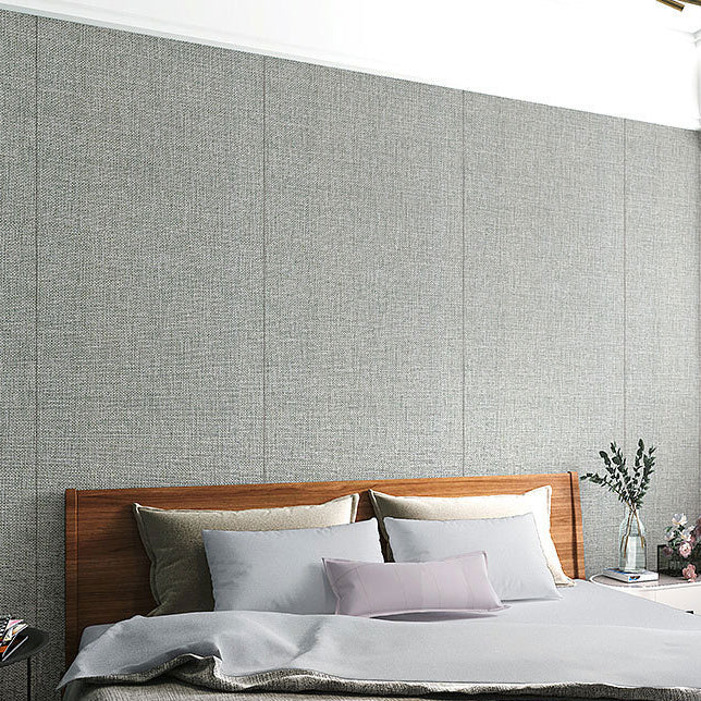 Contemporary Style Wall Panel Linen Living Room Peel and Stick Wall Paneling