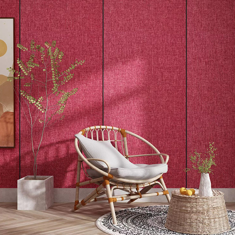 Contemporary Style Wall Panel Linen Living Room Peel and Stick Wall Paneling