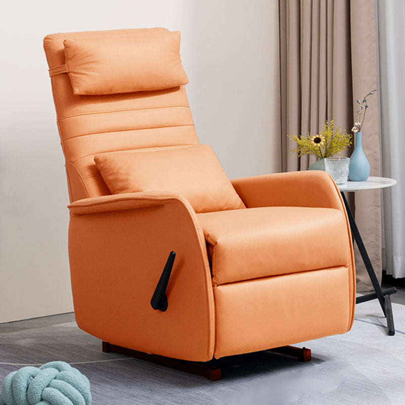 28.7" Wide Standard Recliner Chair Modern Faux Leather Manual Rocking Recliner Chair