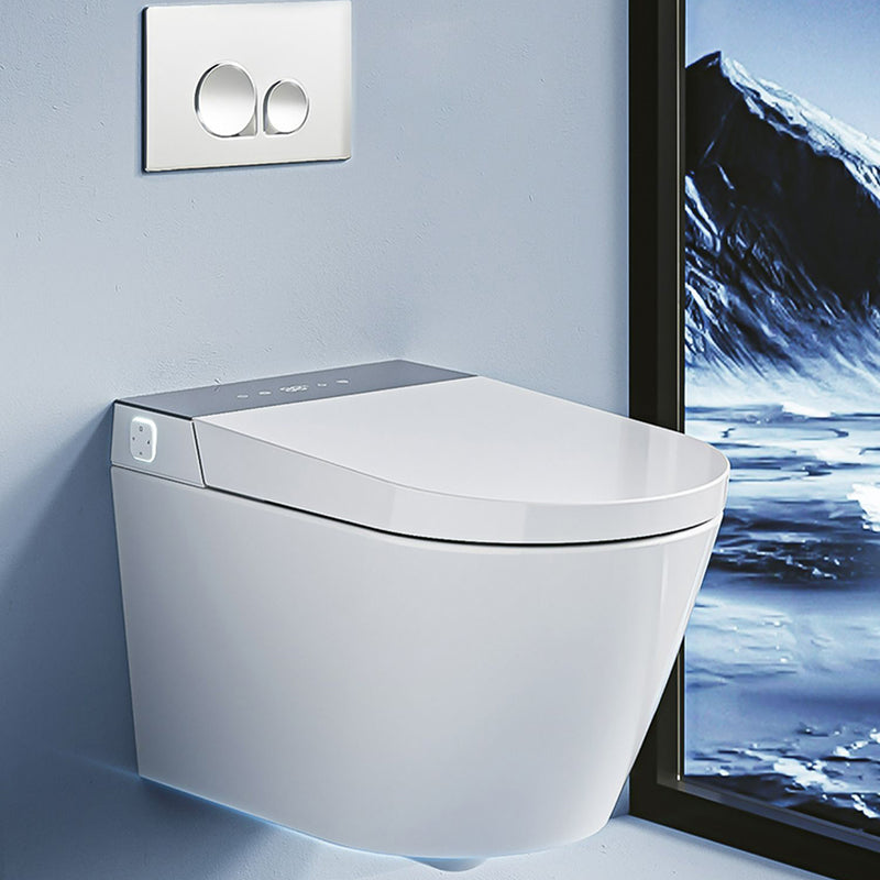 Vitreous China Bidets Bidets Toilet Temperature Control Elongated Seat Bidet in White