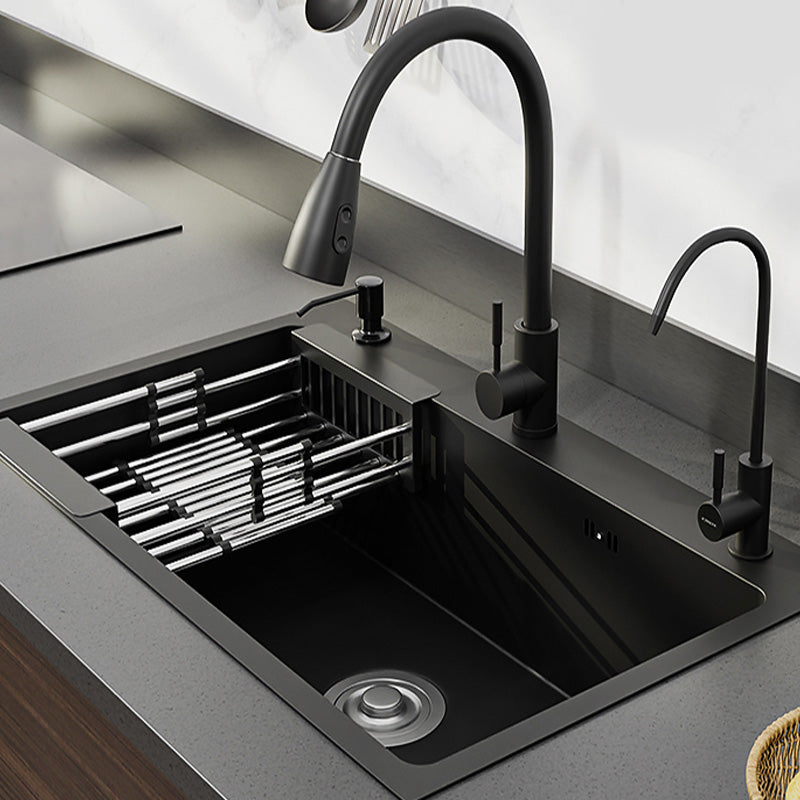 Kitchen Sink Soundproof Kitchen Double Sink with Basket Strainer