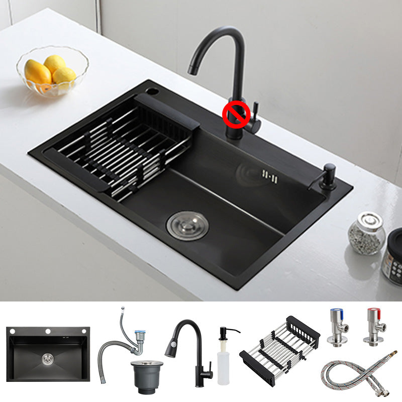 Kitchen Sink Soundproof Kitchen Double Sink with Basket Strainer