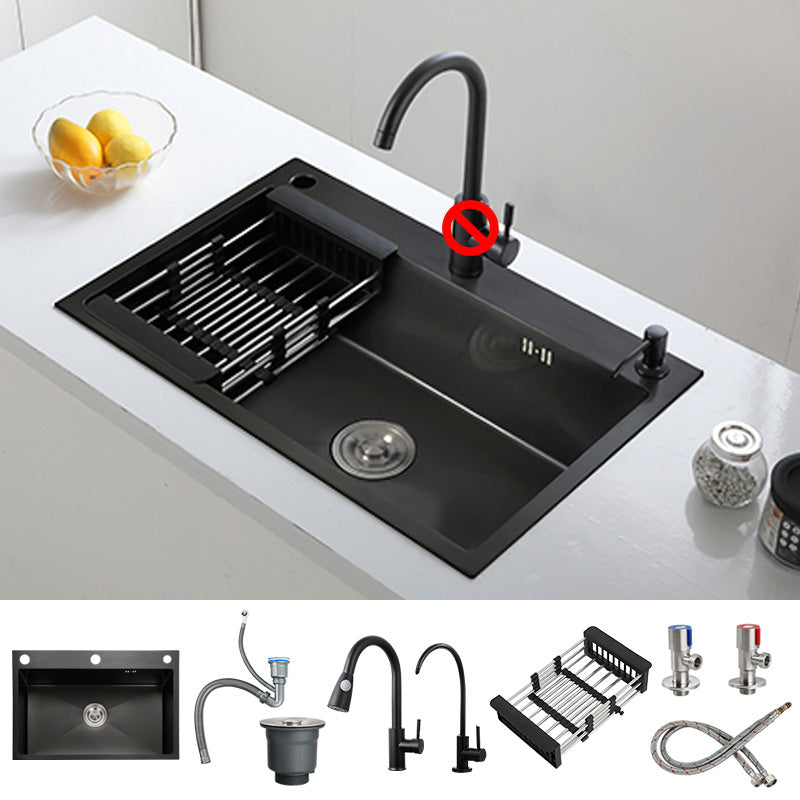 Kitchen Sink Soundproof Kitchen Double Sink with Basket Strainer