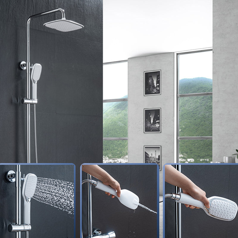 Contemporary Shower Head Standard Spray Pattern Included Hose