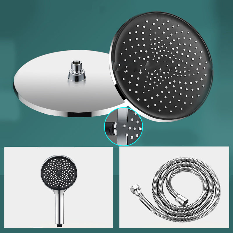 Modern Rectangle Shower Head Combo Standard Spray Pattern with Handheld Shower Head