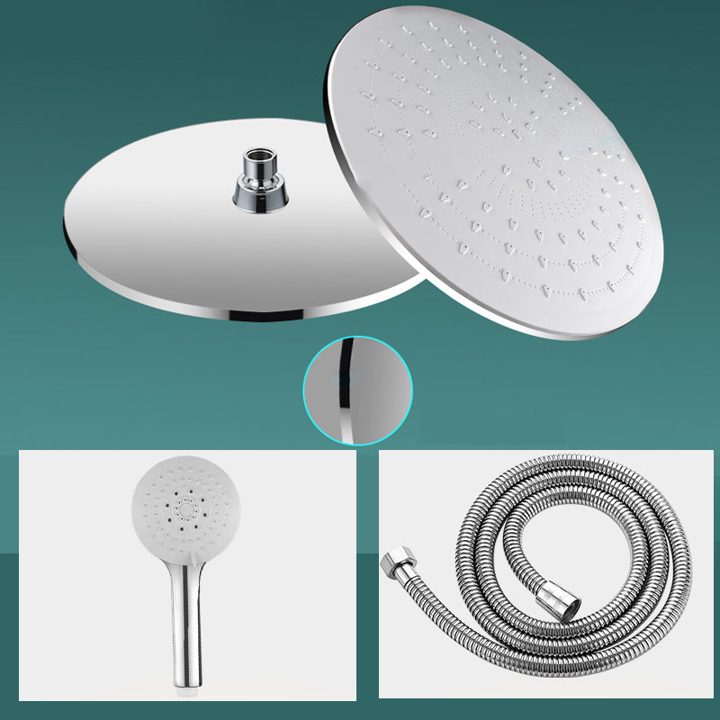 Modern Rectangle Shower Head Combo Standard Spray Pattern with Handheld Shower Head