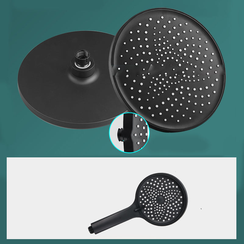 Modern Rectangle Shower Head Combo Standard Spray Pattern with Handheld Shower Head