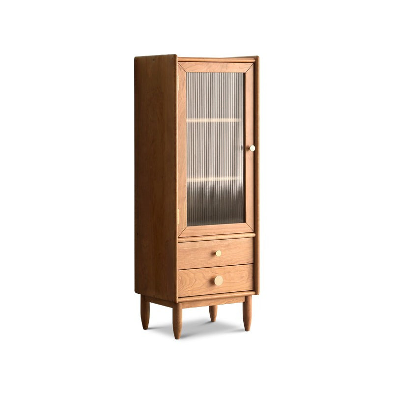 Contemporary Sideboard Cherry Sideboard Cabinet with Drawers for Kitchen