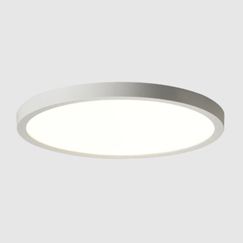 Circular Flush Mount Fixture Modern Metal Flush Light for Living Room