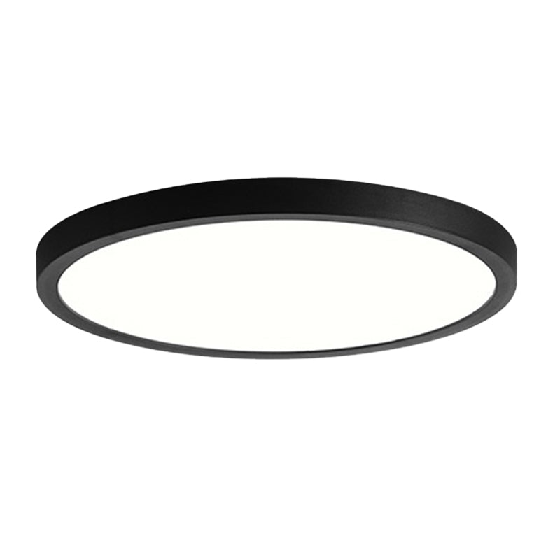 Circular Flush Mount Fixture Modern Metal Flush Light for Living Room