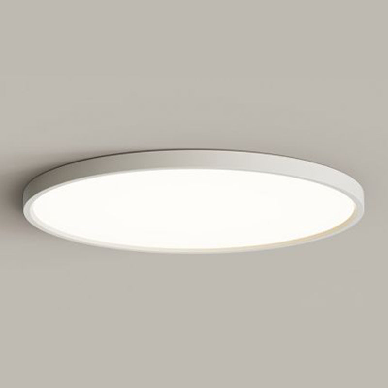 Circular Flush Mount Fixture Modern Metal Flush Light for Living Room