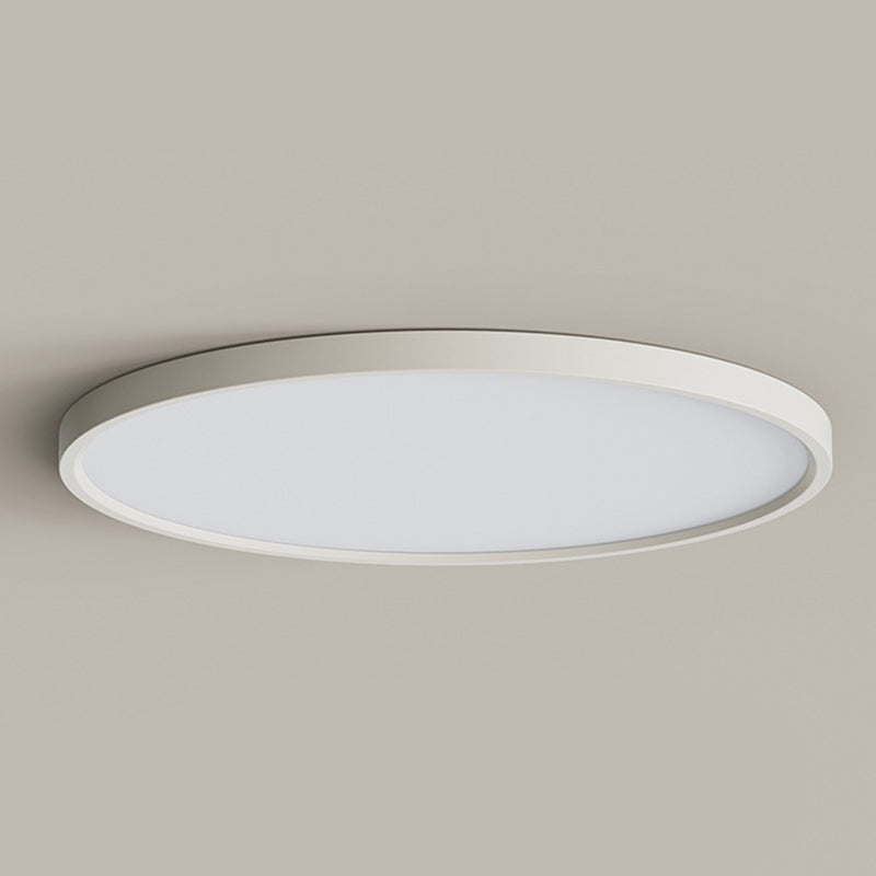 Circular Flush Mount Fixture Modern Metal Flush Light for Living Room