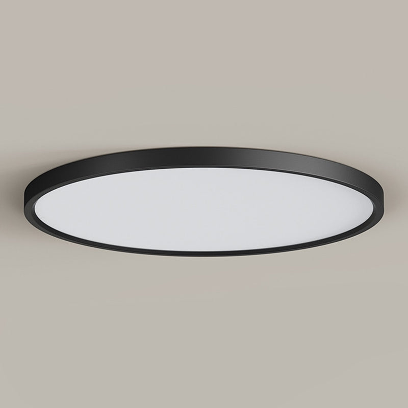 Circular Flush Mount Fixture Modern Metal Flush Light for Living Room