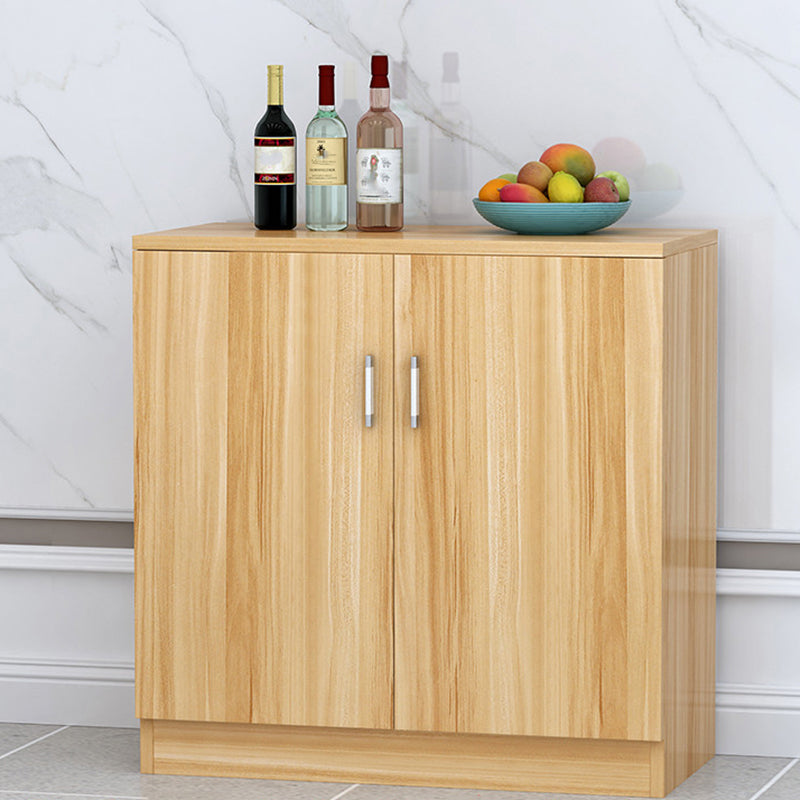 Contemporary Dining Server Adjustable Shelving Sideboard Cabinet with Shelves