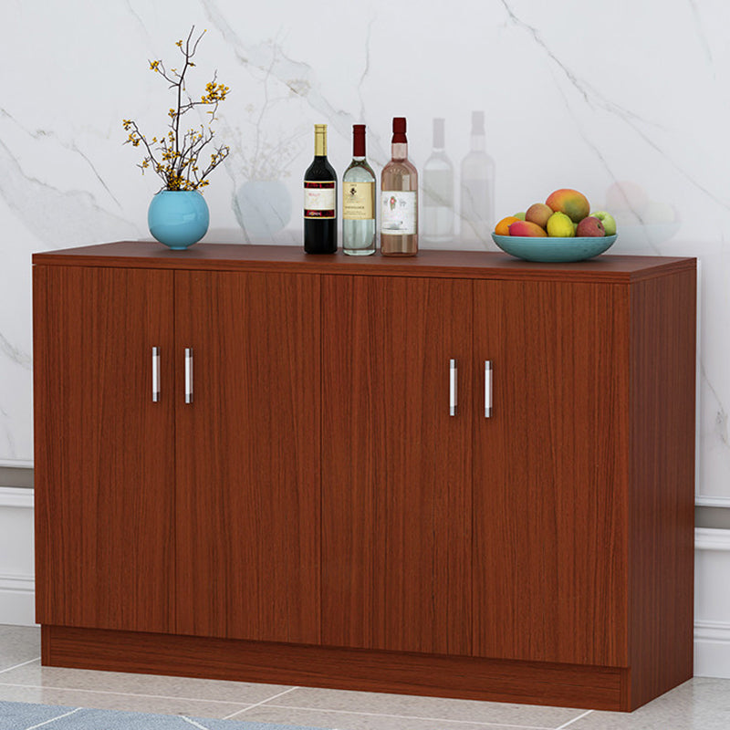 Contemporary Dining Server Adjustable Shelving Sideboard Cabinet with Shelves