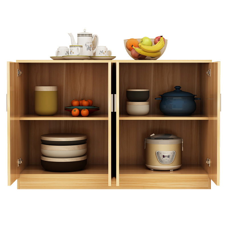 Contemporary Dining Server Adjustable Shelving Sideboard Cabinet with Shelves