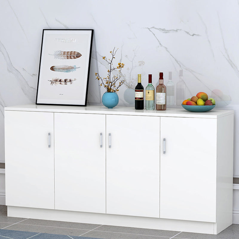 Contemporary Dining Server Adjustable Shelving Sideboard Cabinet with Shelves